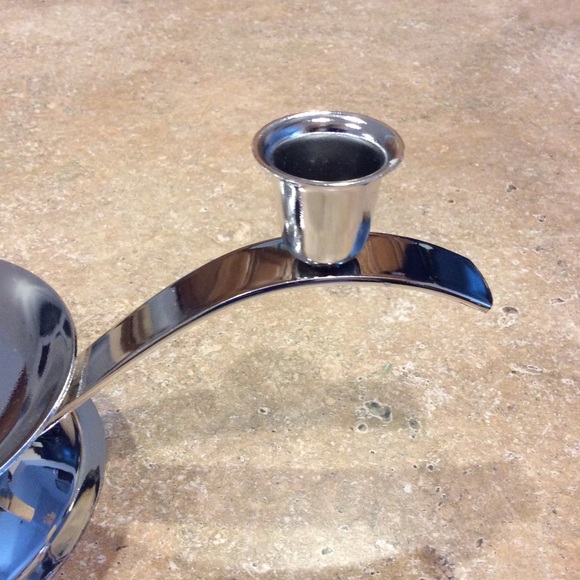 SILVERTONE WEDDING UNITY CANDLE HOLDER - Picture 5 of 7